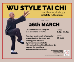 Wu stijl Tai Chi 26 maart 2023